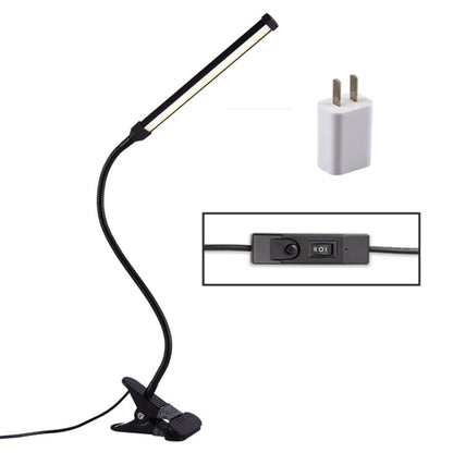 LED Desk Lamp 8W Folding Adjustable Eye Protection Table Lamp, USB Plug-in Version + Power Plug