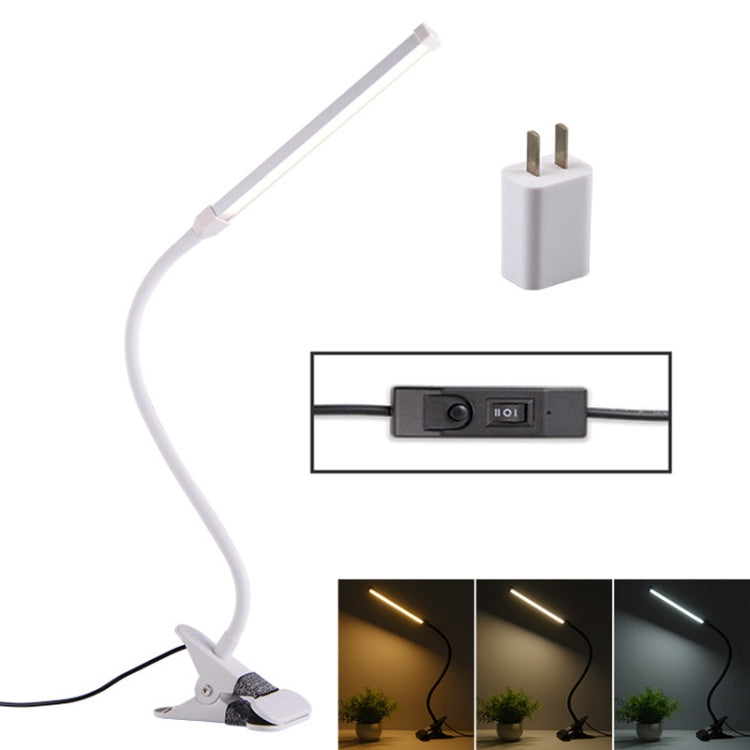 LED Desk Lamp 8W Folding Adjustable Eye Protection Table Lamp, USB Plug-in Version + Power Plug