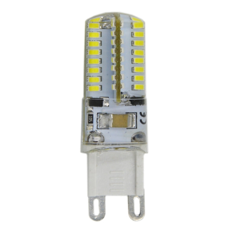 G9 4W 210LM  64 LED SMD 3014 Silicone Corn Light Bulb, AC 110V