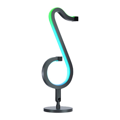 Home RGB Illusory Color Musical Note Light Desk Lamp