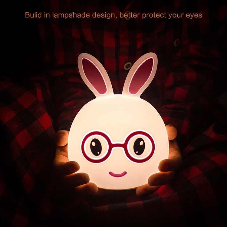 Happy Rabbit Creative Touch 3D LED Decorative Night Light, AAA Battery Version