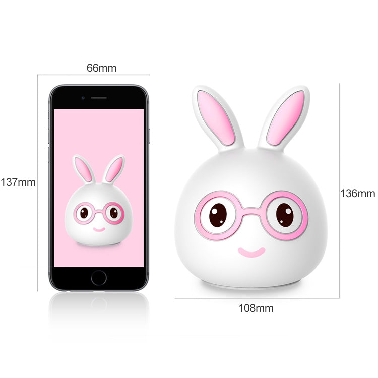 Happy Rabbit Creative Touch 3D LED Decorative Night Light, AAA Battery Version