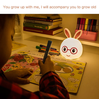 Smiling Rabbit Creative Touch 3D LED Decorative Night Light, USB Charging Version