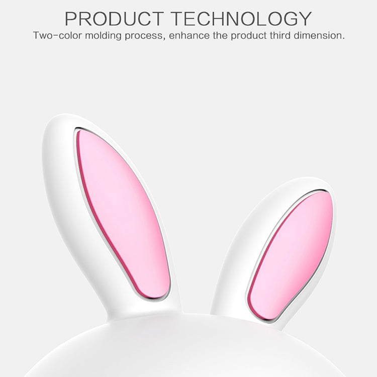 Smiling Rabbit Creative Touch 3D LED Decorative Night Light, USB Charging Version