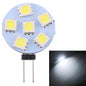 G4 6 LEDs SMD 5050 72LM 2800-3200K Stepless Dimming Energy Saving Light Pin Base Lamp Bulb, DC 12V