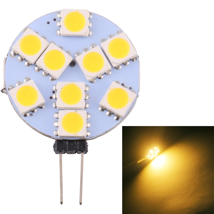 G9 9 LEDs SMD 5050 108LM 2800-3200K Stepless Dimming Energy Saving Light Pin Base Lamp Bulb, DC 12V