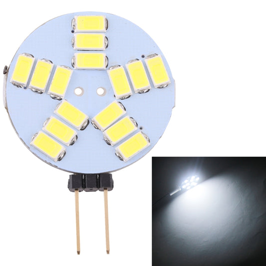 G4 15 LEDs SMD 5730 400LM 2800-3200K Stepless Dimming Energy Saving Light Pin Base Lamp Bulb, DC 12V