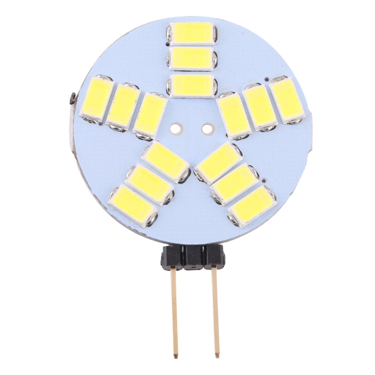 G4 15 LEDs SMD 5730 400LM 2800-3200K Stepless Dimming Energy Saving Light Pin Base Lamp Bulb, DC 12V