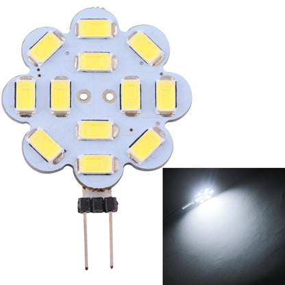 G4 12 LEDs SMD 5730 240LM 2800-3200K Plum Flower Shape Stepless Dimming Energy Saving Light Pin Base Lamp Bulb, DC 12V