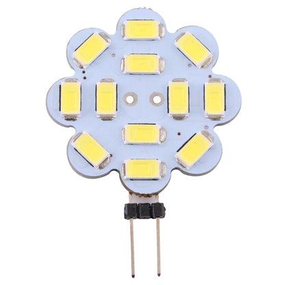 G4 12 LEDs SMD 5730 240LM 2800-3200K Plum Flower Shape Stepless Dimming Energy Saving Light Pin Base Lamp Bulb, DC 12V