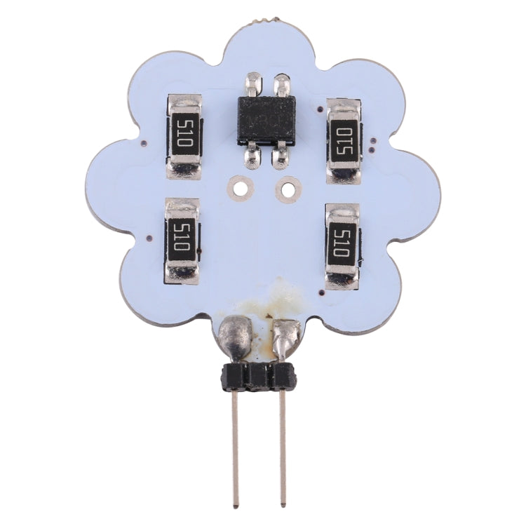 G4 12 LEDs SMD 5730 240LM 2800-3200K Plum Flower Shape Stepless Dimming Energy Saving Light Pin Base Lamp Bulb, DC 12V