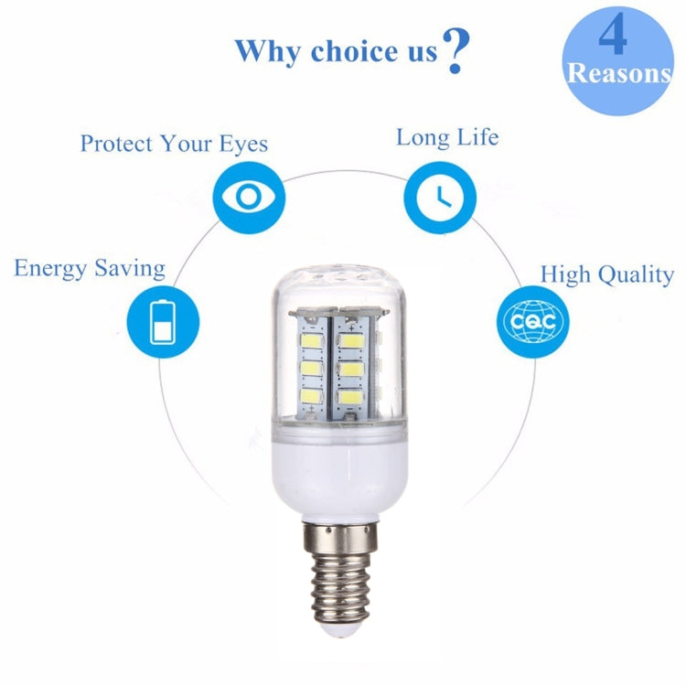 E14 2.5W 24 LEDs SMD 5730 LED Corn Light Bulb, AC 110-220V