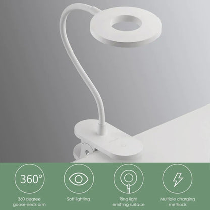 Original Xiaomi Youpin Yeelight J1 5W USB Charging Clip-On LED Desk Lamp with 3-modes Dimming