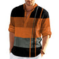 Elevate Your Style: Men's Business Slim Casual Shirt with Stripes