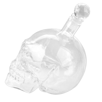 Crystal Glass Skull Bottle for Vodka & Whiskey & Beer Liqueur & Red Wine & Other Beverage