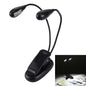 Dual Arms Clip On LED Light For Reading Camping Hiking