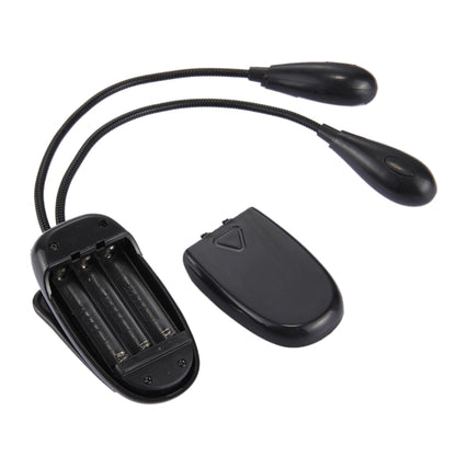 Dual Arms Clip On LED Light For Reading Camping Hiking