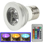 E27 3W RGB Flash LED Light Bulb with Remote Controller, AC 85-265V, Luminous Flux: 240-270lm