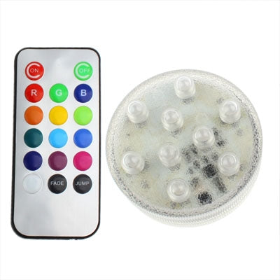 9 LED, 13 Colors Light, with Remote Control