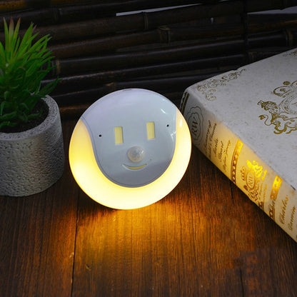 USB Charging Light & Human Body Sensing Control Smile Magnetic Night Light