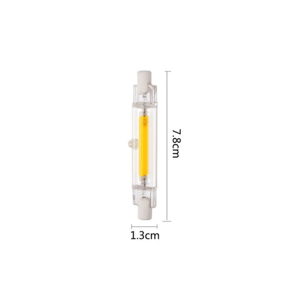 R7S 5W COB LED Lamp Bulb Glass Tube for Replace Halogen Light Spot Light,Lamp Length: 78mm