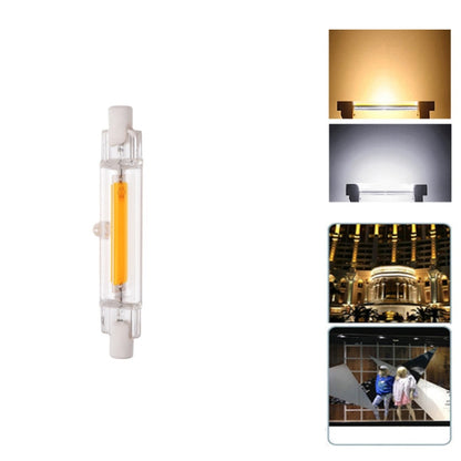 R7S 5W COB LED Lamp Bulb Glass Tube for Replace Halogen Light Spot Light,Lamp Length: 78mm