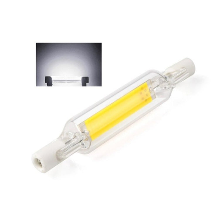 R7S 5W COB LED Lamp Bulb Glass Tube for Replace Halogen Light Spot Light,Lamp Length: 78mm