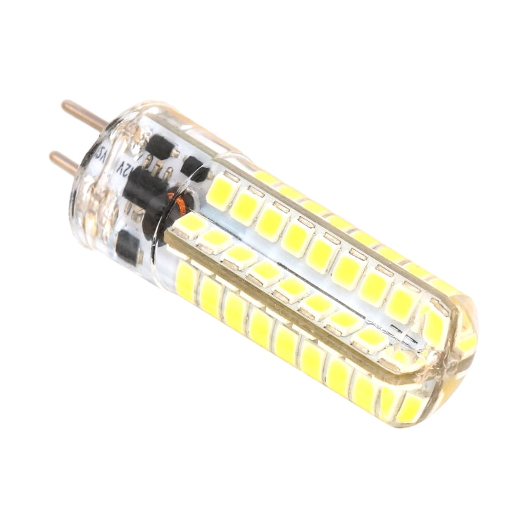 GY6.35 5W SMD2835 72LEDs Dimmable Silicone Corn Bulb for Chandelier Crystal Lamp Lighting Accessories,AC 12V