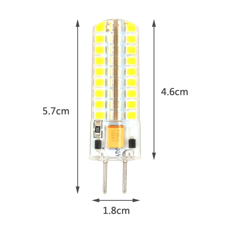 GY6.35 5W SMD2835 72LEDs Dimmable Silicone Corn Bulb for Chandelier Crystal Lamp Lighting Accessories,AC 12V