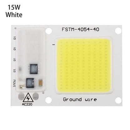 High Power 220V LED FloodlightCool/Warm White COB LED Chip IP65 Smart IC Driver Lamp