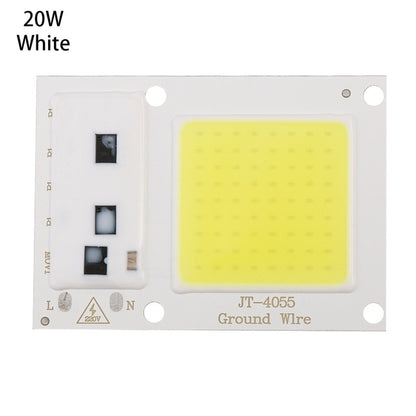 High Power 220V LED FloodlightCool/Warm White COB LED Chip IP65 Smart IC Driver Lamp