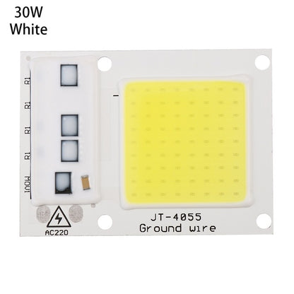 High Power 220V LED FloodlightCool/Warm White COB LED Chip IP65 Smart IC Driver Lamp