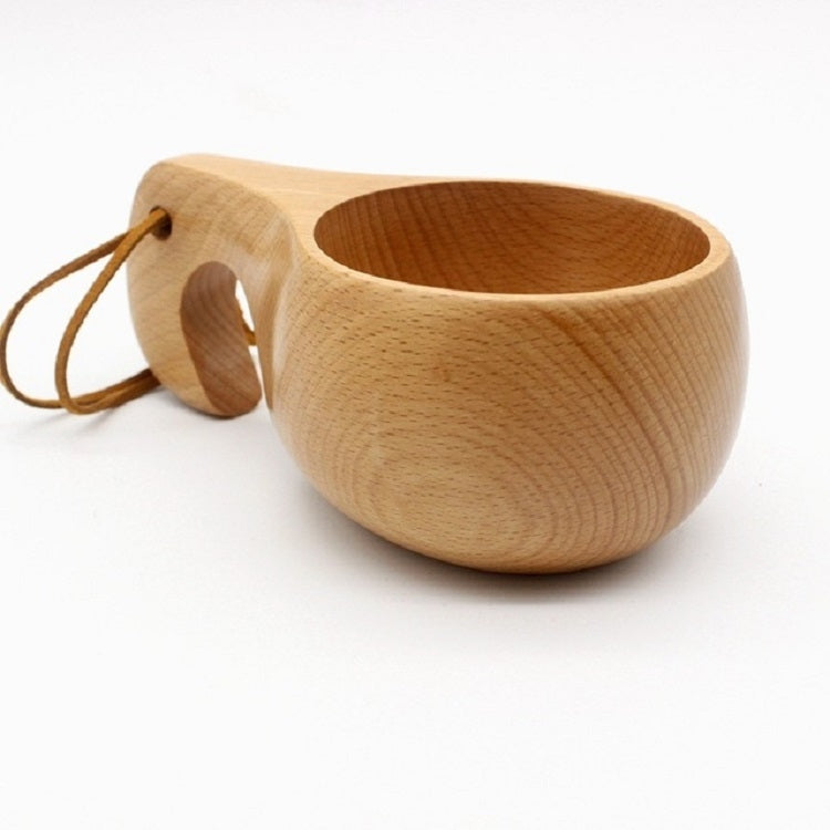 Hand Made Wood Tableware Green Wooden Cup