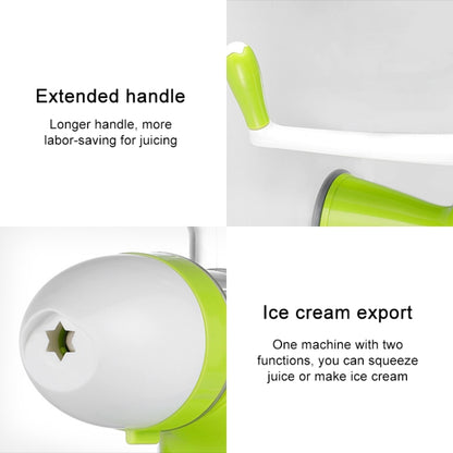 Hand Press Juicer Ice Cream Squeezer Manual Orange Juice Extractor DIY Fresh Fruit Vegetable Machine Blender