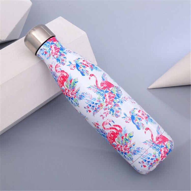 Animals Plants Pattern Thermal Cup Vacuum Flask Heat Water Bottle Portable Stainless Steel Sports Kettle