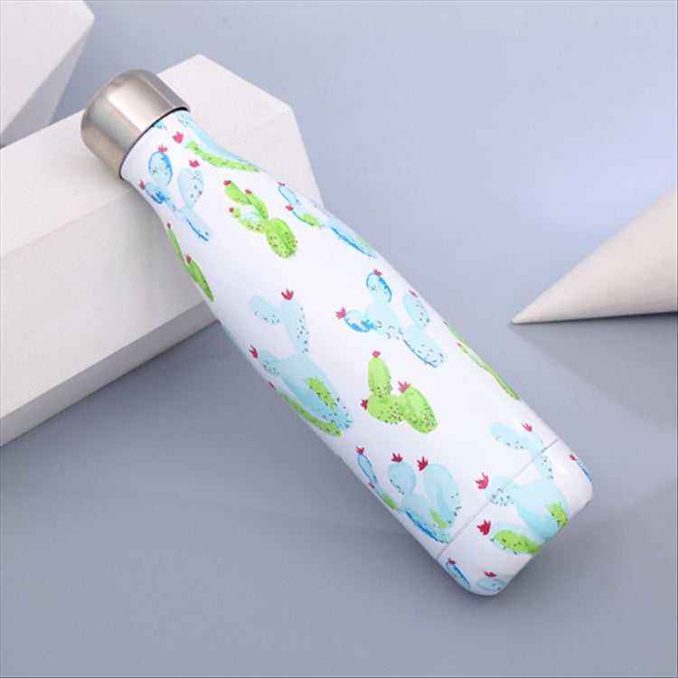 Animals Plants Pattern Thermal Cup Vacuum Flask Heat Water Bottle Portable Stainless Steel Sports Kettle