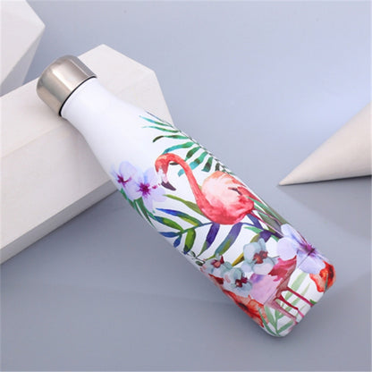 Animals Plants Pattern Thermal Cup Vacuum Flask Heat Water Bottle Portable Stainless Steel Sports Kettle