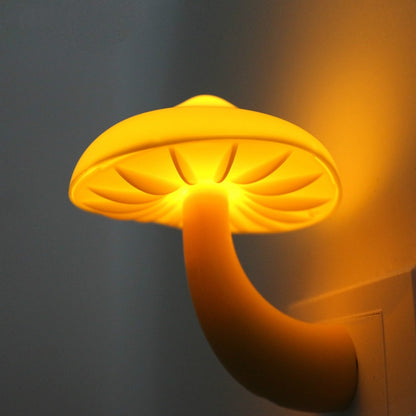 Mini Mushroom Shape LED Energy Saving Lamp Kids Baby Bedroom Mushroom Night light, EU Plug