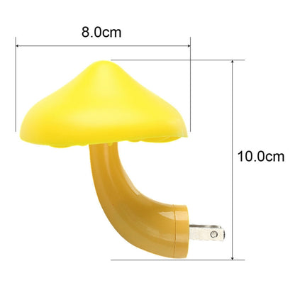 Mini Mushroom Shape LED Energy Saving Lamp Kids Baby Bedroom Mushroom Night light, EU Plug