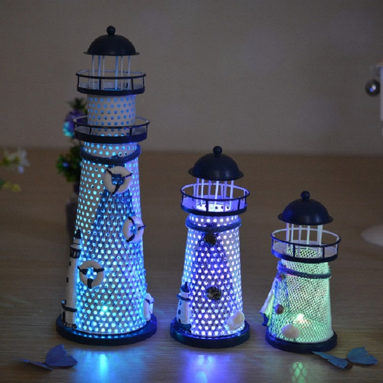 Creative Decorative Wrought Iron Flash Tower LED Night Light