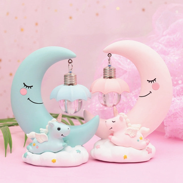 Moon Resin Cartoon Romantic Bedroom Decor Night Lamp Baby Kids Birthday Xmas Gift