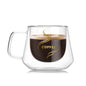 Double Wall Mug Office Mugs Heat Insulation Double Coffee Mug Coffee Glass Cup