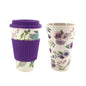 400ML Reusable Bamboo Fibre Coffee Cups Silicone Eco Friendly Travel Coffee Mugs