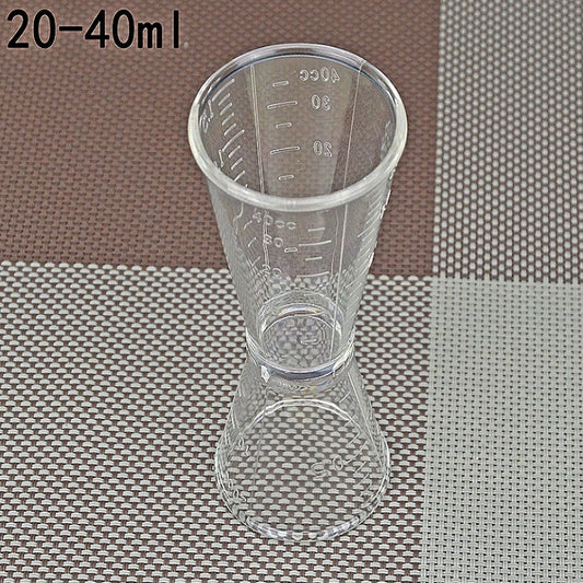 2 PCS PC Small Measuring Cup Device Double-headed Graduated Milk Tea Scale Cup Oz Measuring Tool