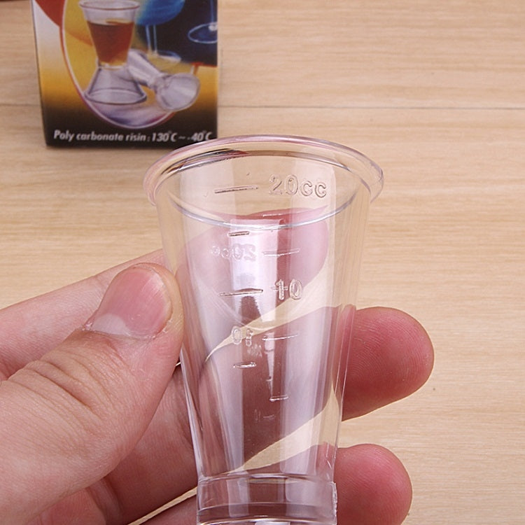 2 PCS PC Small Measuring Cup Device Double-headed Graduated Milk Tea Scale Cup Oz Measuring Tool