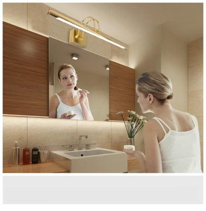 LED Mirror Headlight Waterproof  Rotatable Iron art Acrylic  Bathroom Washroom Indoor Wall Light, AC 110-240V