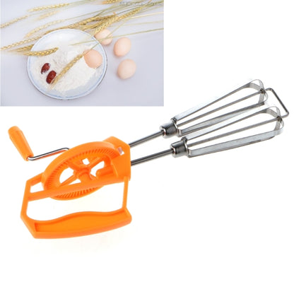 Double Rotation Hand Whisk Egg Beater Stainless Steel Kitchen Blender