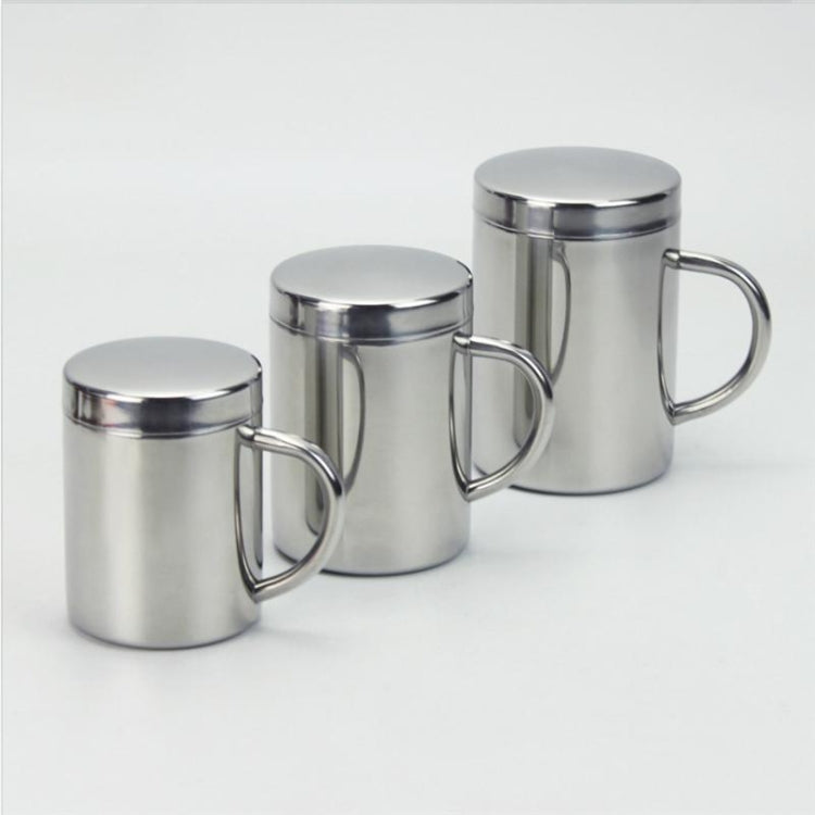 304 Stainless Steel Double Insulation Coffee Drink Milk Water Mugs Durable Drinking Cup with Lid