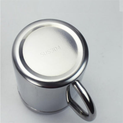 304 Stainless Steel Double Insulation Coffee Drink Milk Water Mugs Durable Drinking Cup with Lid