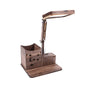 Wooden Multi-function Touch USB Pen Holder Desk Lamp Student Desktop Charging Reading Lamp Led Eye Protection Table Lamp